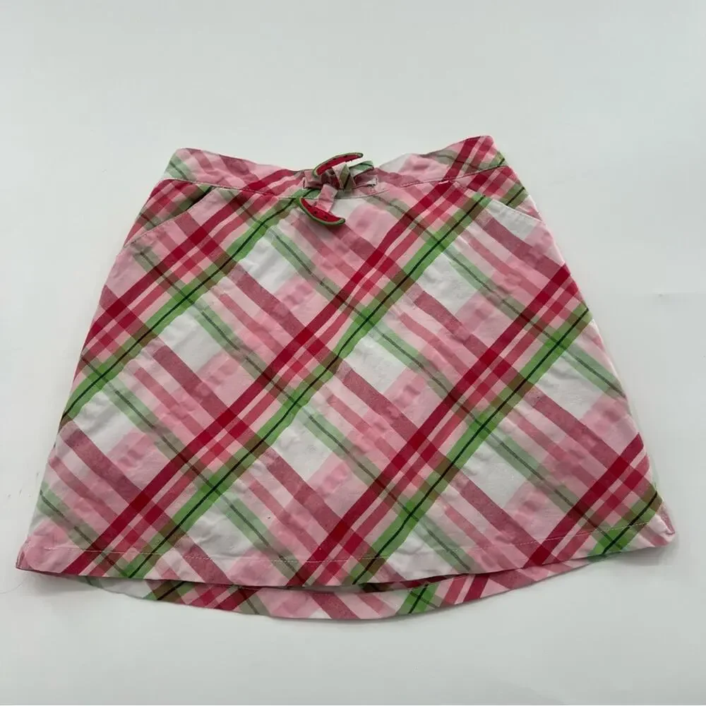 Gymboree Watermelon Picnic Skirt Skort Pink Plaid 2008